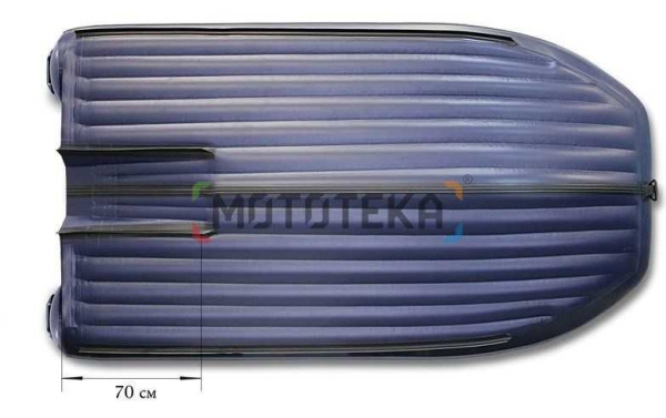 Лодка ПВХ ФЛАГМАН DK 380 Jet серый/красный